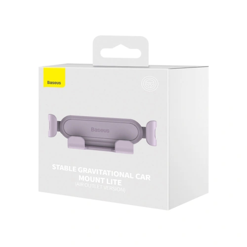 Kup Upevnění do auta na mřížku ventilace Baseus Stabilní gravitační držák do auta Lite (verze pro výdech vzduchu) fialový - BSU3539 - {ean13} - Sklep Home Screen