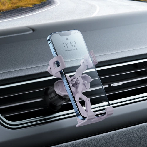 Kup Auto Halterung für Lüftungsgitter Baseus Stable Gravitational Car Mount Lite (Air Outlet Version) Lila - BSU3539 - {ean13} - Sklep Home Screen