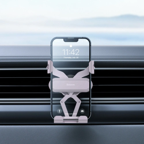Kup Auto Halterung für Lüftungsgitter Baseus Stable Gravitational Car Mount Lite (Air Outlet Version) Lila - BSU3539 - {ean13} - Sklep Home Screen