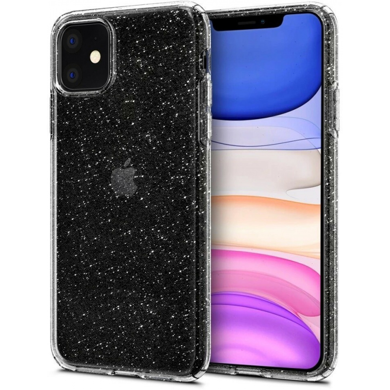 Kup Etui Spigen Liquid Crystal Glitter Apple iPhone 11 Crystal Quartz - 8809671010262 - SPN414GLT - Homescreen.pl