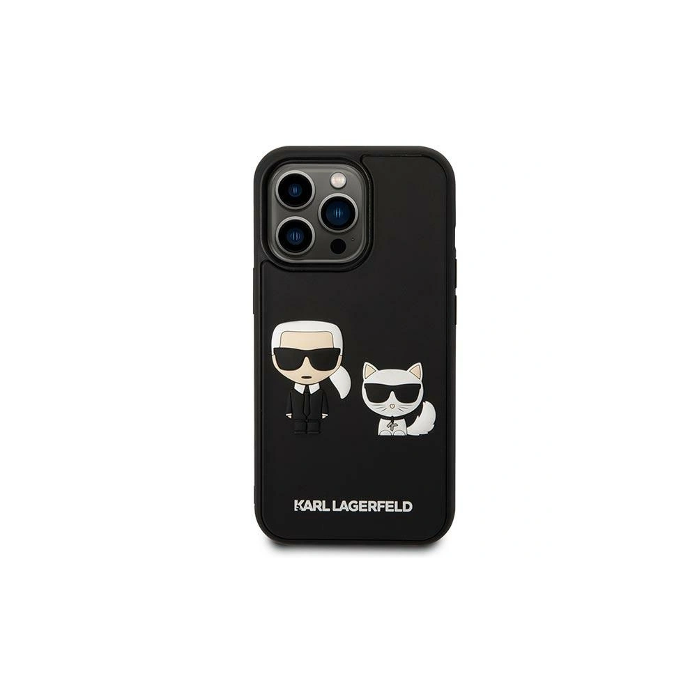 Etui Karl Lagerfeld KLHCP14L3DRKCK Apple iPhone 14 Pro czarny/black hardcase Karl&Choupette Ikonik 3D