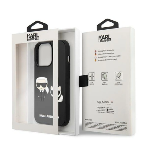 Kup Etui Karl Lagerfeld KLHCP14L3DRKCK Apple iPhone 14 Pro černý/black hardcase Karl&Choupette Ikonik 3D - KLD1021 - {ean13} - Sklep Home Screen