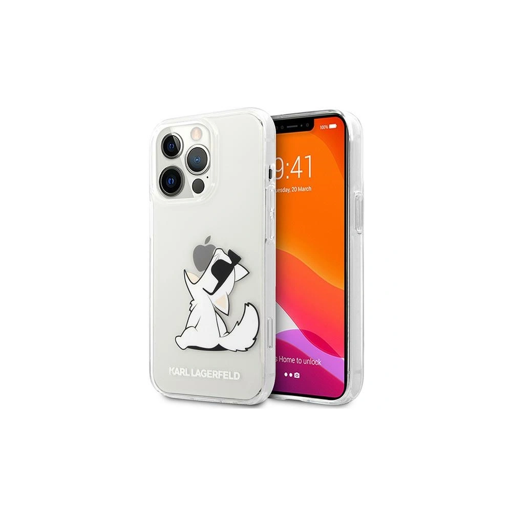 Etui Karl Lagerfeld KLHCP14LCFNRC Apple iPhone 14 Pro hardcase przeźroczysty/transparent Choupette Fun