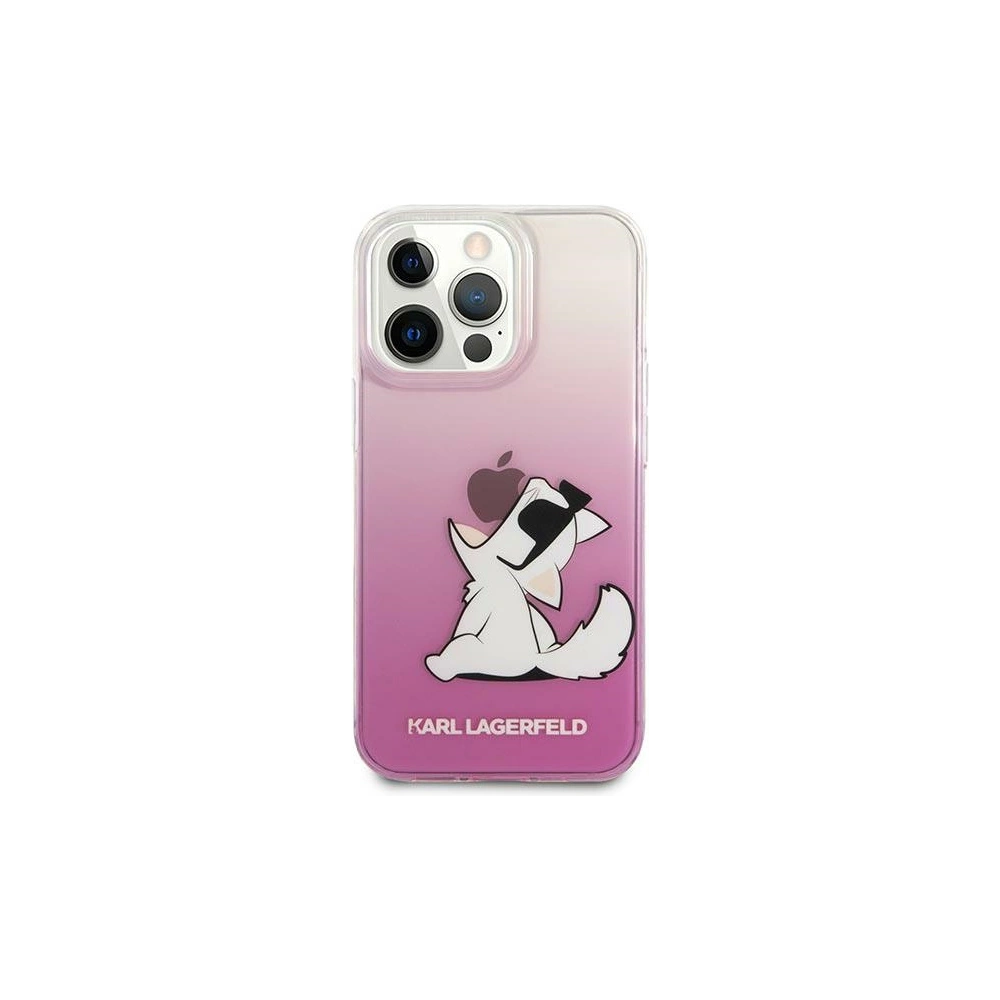 Etui Karl Lagerfeld KLHCP14LCFNRCPI Apple iPhone 14 Pro hardcase różowy/pink Choupette Fun