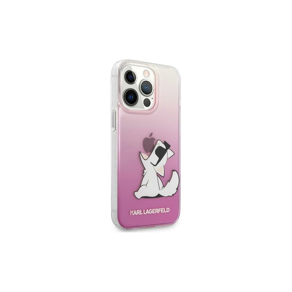 Etui Karl Lagerfeld KLHCP14LCFNRCPI Apple iPhone 14 Pro hardcase różowy/pink Choupette Fun