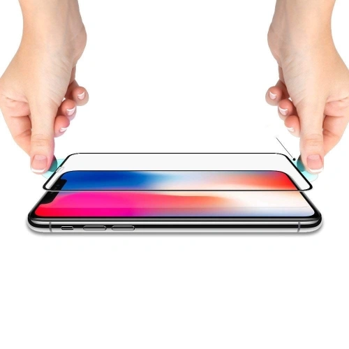 Kup Gehärtetes Glas Spigen GLAS.tR TC 3D Full Cover Case Friendly iPhone 11 Pro Max/XS Max - SPN424BLK - {ean13} - Sklep Home Screen