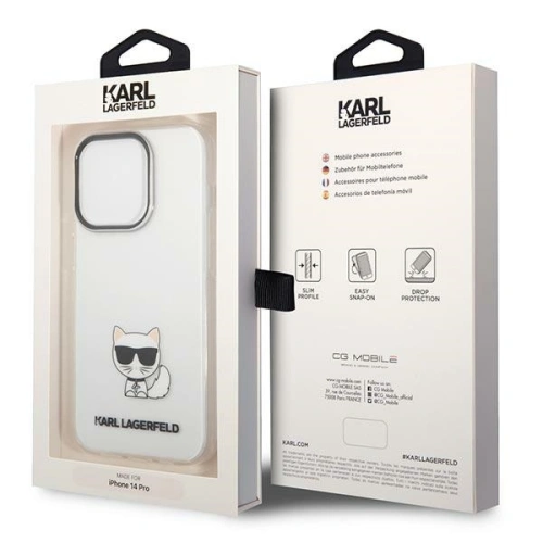 Kup Etui Karl Lagerfeld KLHCP14LCTTR Apple iPhone 14 Pro hardcase transparent/transparent Choupette Body - KLD1024 - {ean13} - Sklep Home Screen