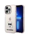 Etui Karl Lagerfeld KLHCP14LCTTRI Apple iPhone 14 Pro hardcase růžový/pink Transparent Choupette Body