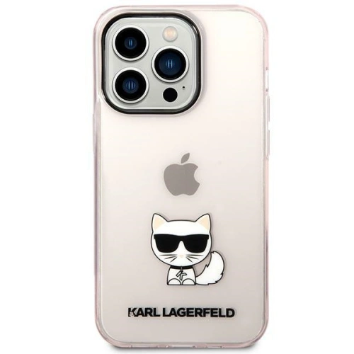 Kup Etui Karl Lagerfeld KLHCP14LCTTRI Apple iPhone 14 Pro hardcase roz/pink Transparent Choupette Body - KLD1025 - {ean13} - Sklep Home Screen