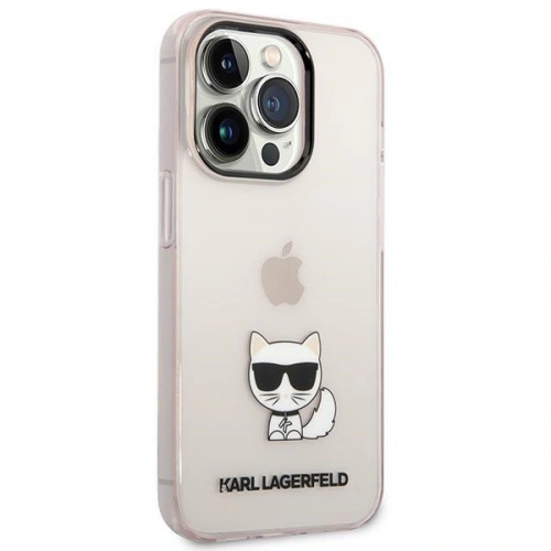 Kup Etui Karl Lagerfeld KLHCP14LCTTRI Apple iPhone 14 Pro hardcase roz/pink Transparent Choupette Body - KLD1025 - {ean13} - Sklep Home Screen