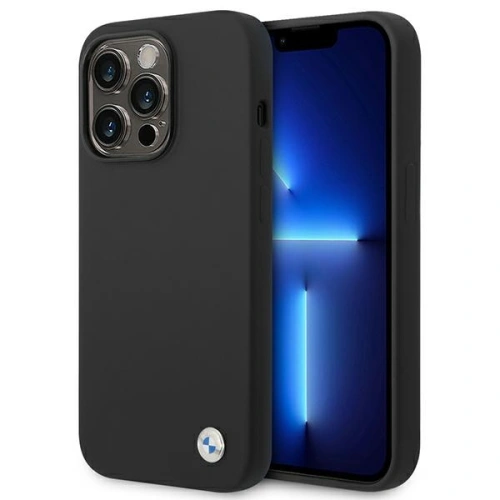 Kup Case BMW BMHCP14LSILBK Apple iPhone 14 Pro schwarz/schwarz Silikon Metall-Logo - BMW295 - {ean13} - Sklep Home Screen