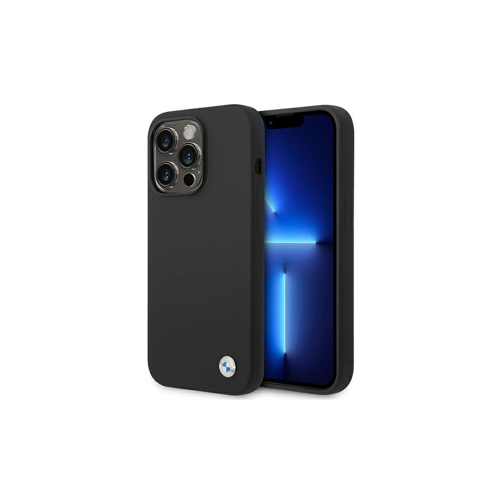 Etui BMW BMHCP14LSILBK Apple iPhone 14 Pro czarny/black Silicone Metal Logo