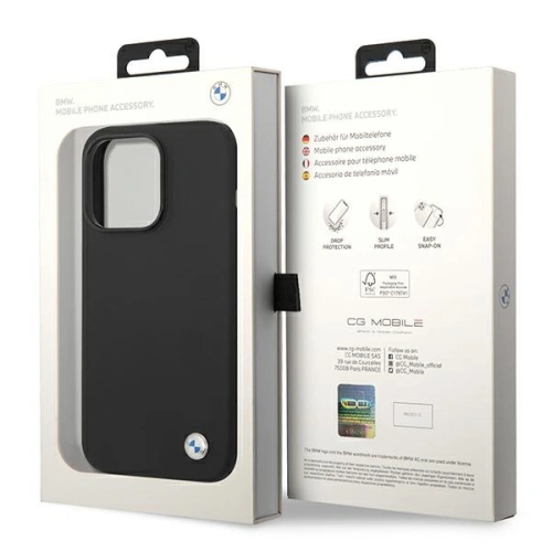 Kup Case BMW BMHCP14LSILBK Apple iPhone 14 Pro schwarz/schwarz Silikon Metall-Logo - BMW295 - {ean13} - Sklep Home Screen