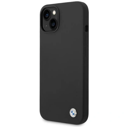 Kup Case BMW BMHCP14MSILBK Apple iPhone 14 Plus / 15 Plus schwarz/schwarz Silikon Metall-Logo - BMW296 - {ean13} - Sklep Home Screen