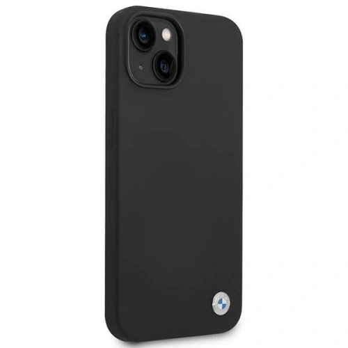 Kup Etui BMW BMHCP14MSILBK Apple iPhone 14 Plus / 15 Plus negru/black Silicon Logo Metalic - BMW296 - {ean13} - Sklep Home Screen
