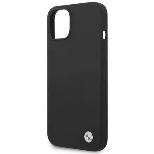 Kup Case BMW BMHCP14MSILBK Apple iPhone 14 Plus / 15 Plus schwarz/schwarz Silikon Metall-Logo - BMW296 - {ean13} - Sklep Home Screen