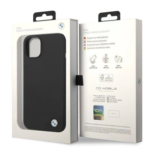 Etui BMW BMHCP14MSILBK Apple iPhone 14 Plus / 15 Plus czarny/black Silicone Metal Logo