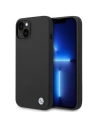 Etui BMW BMHCP14SSILBK Apple iPhone 14 fekete/szürke Szilikon Fém Logó