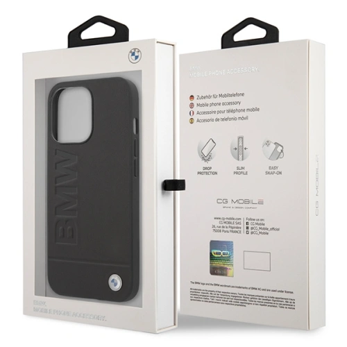 Kup Etui BMW BMHMP14LSLLBK Apple iPhone 14 Pro negru/black hardcase Signature Logo Imprint Magsafe - BMW298 - {ean13} - Sklep Home Screen