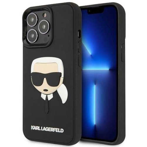 Kup Etui Karl Lagerfeld KLHCP14LKH3DBK Apple iPhone 14 Pro černý/black hardcase 3D Rubber Karl`s Head - KLD1026 - {ean13} - Sklep Home Screen