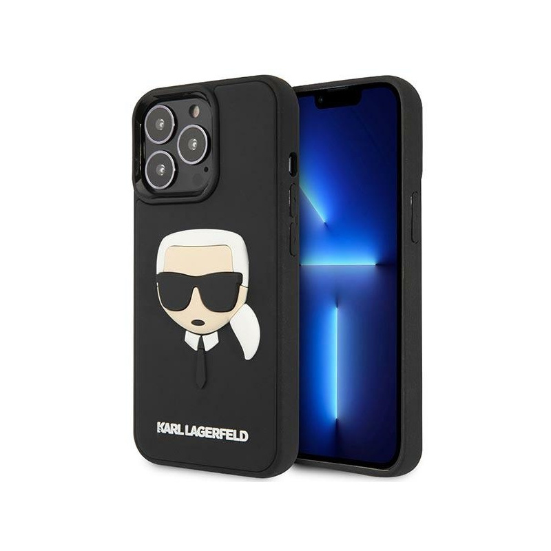 Kup Etui Karl Lagerfeld KLHCP14LKH3DBK Apple iPhone 14 Pro czarny/black hardcase 3D Rubber Karl`s Head - 3666339086466 - KLD1026 - Homescreen.pl