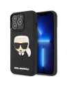 Etui Karl Lagerfeld KLHCP14LKH3DBK Apple iPhone 14 Pro fekete/black hardcase 3D gumi Karl feje