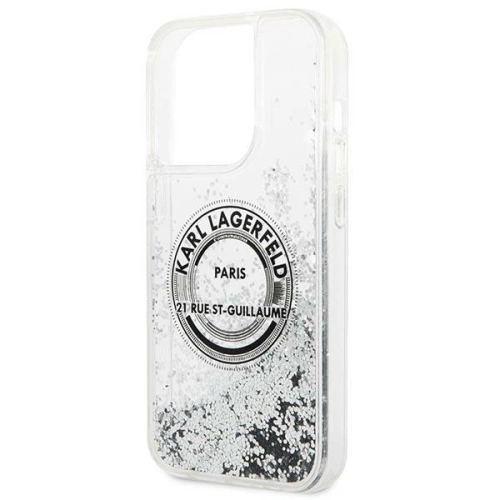 Kup Etui Karl Lagerfeld KLHCP14LLCRSGRS Apple iPhone 14 Pro stříbrný/silver hardcase Liquid Glitter RSG - KLD1027 - {ean13} - Sklep Home Screen