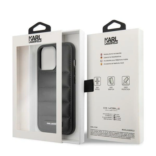 Kup Etui Karl Lagerfeld KLHCP14LPSQAK Apple iPhone 14 Pro kemény tok fekete/black Puffy Elongated Logo - KLD1030 - {ean13} - Sklep Home Screen