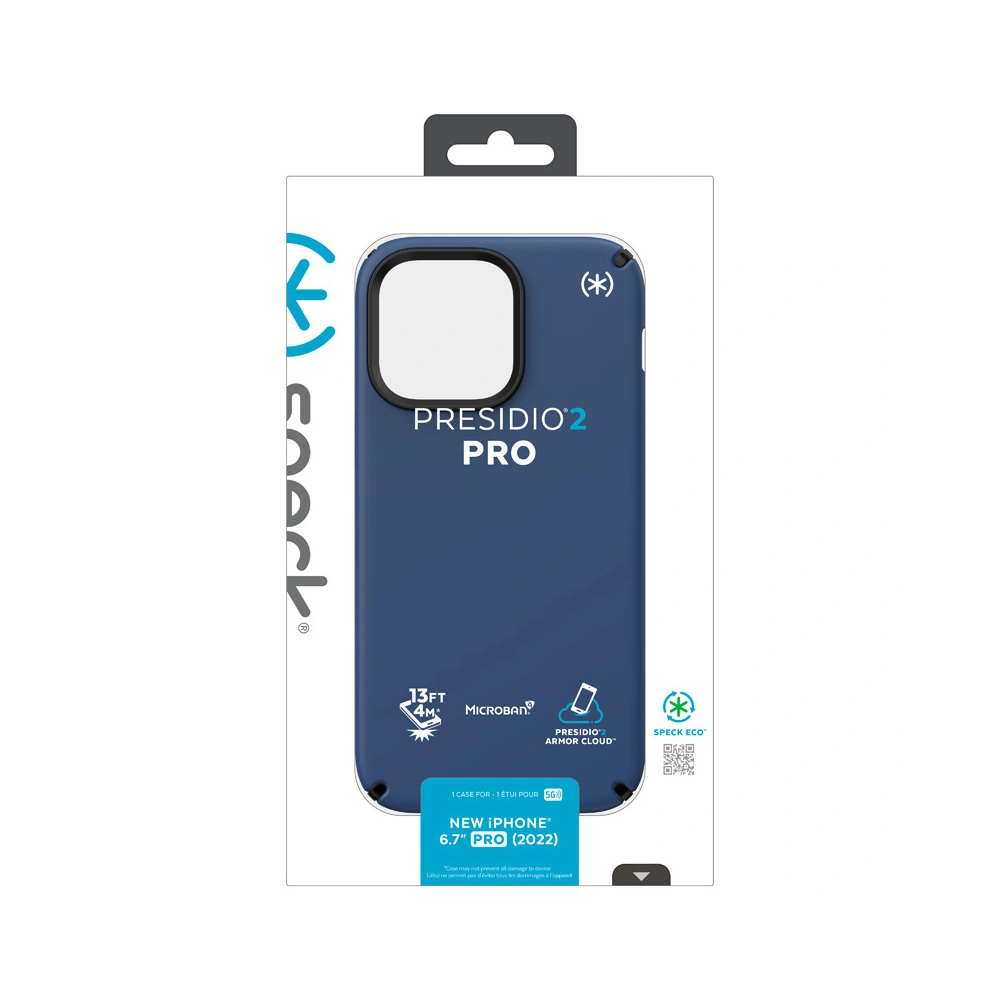 Etui Speck Presidio2 Pro MICROBAN Apple iPhone 14 Pro Max (Coastal Blue / Black / White)