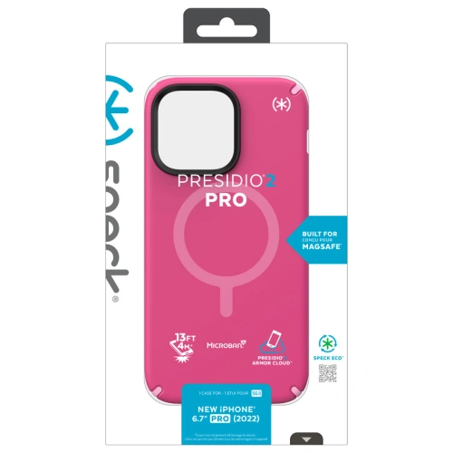 Kup Case Speck Presidio2 Pro MagSafe MICROBAN Apple iPhone 14 Pro Max (Digitalpink / Blossompink / Weiß) - SPK356 - {ean13} - Sklep Home Screen