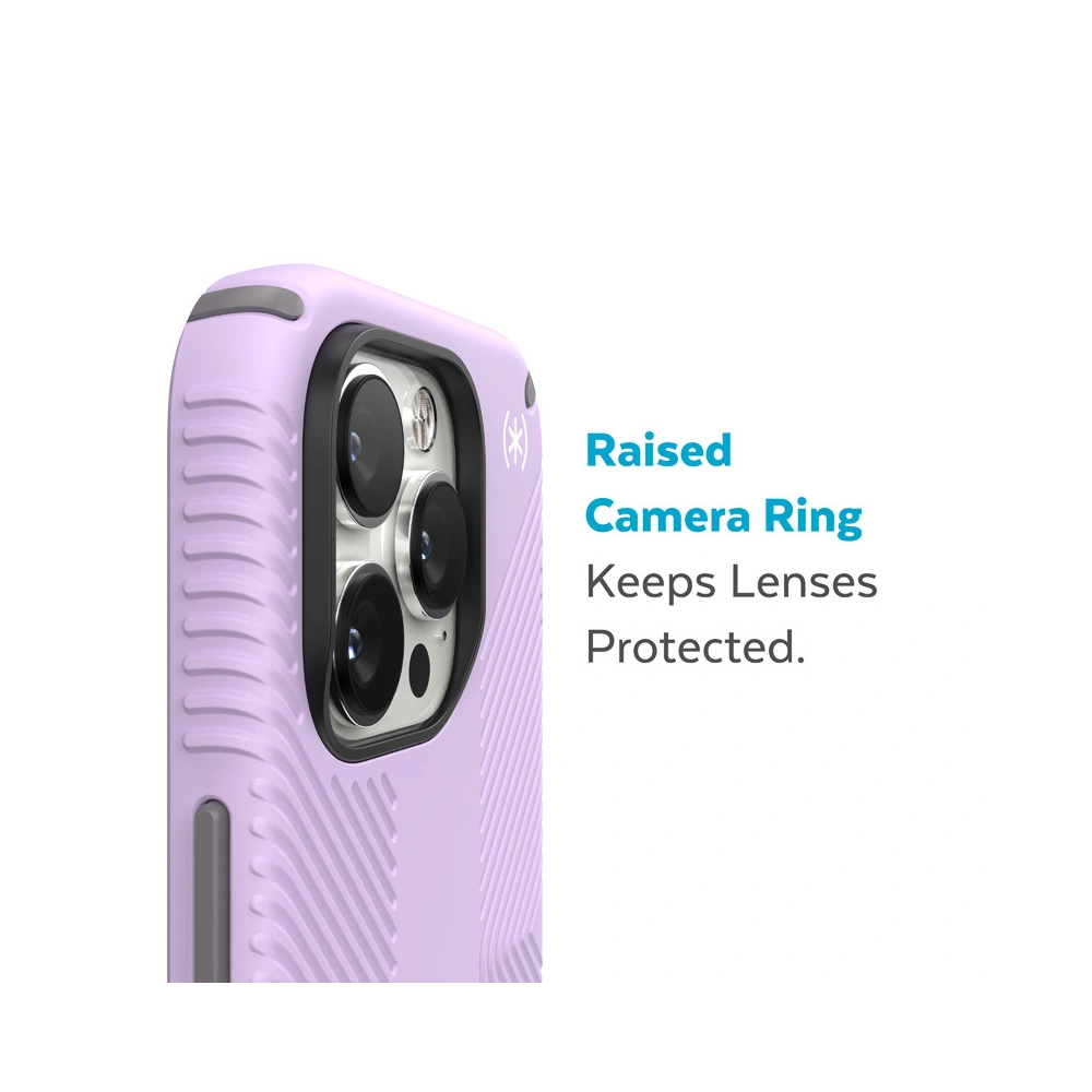 Etui Speck Presidio2 Grip MICROBAN Apple iPhone 14 Pro Max (Spring Purple / Cloudygrey / White)