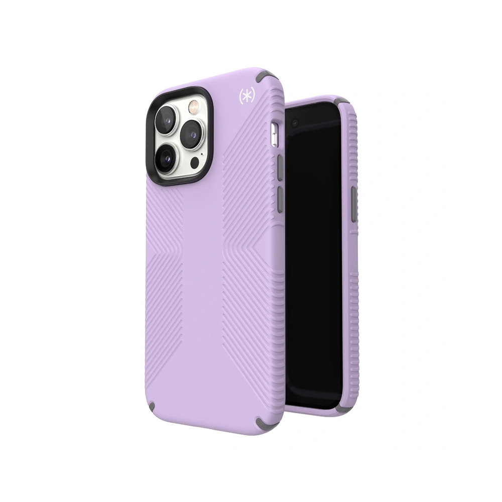 Etui Speck Presidio2 Grip MICROBAN Apple iPhone 14 Pro Max (Spring Purple / Cloudygrey / White)
