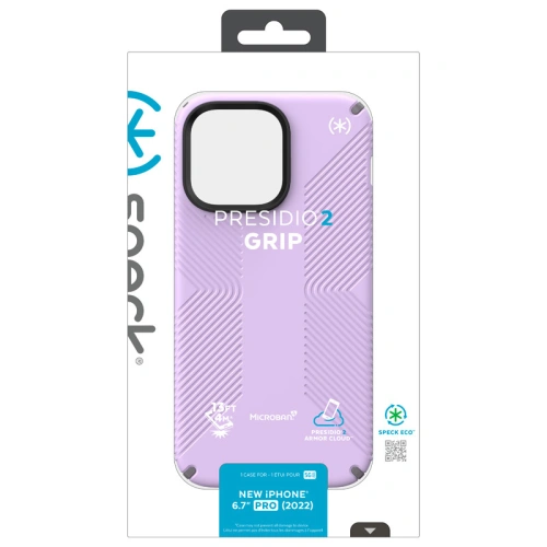 Kup Etui Speck Presidio2 Grip MICROBAN Apple iPhone 14 Pro Max (Violet primăvara / Gri înnorat / Alb) - SPK362 - {ean13} - Sklep Home Screen