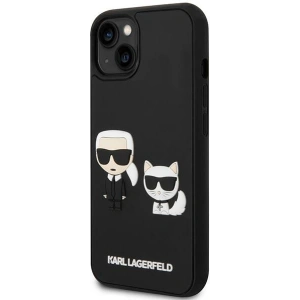 Etui Karl Lagerfeld KLHCP14M3DRKCK Apple iPhone 14 Plus / 15 Plus czarny/black hardcase Karl&Choupette Ikonik 3D
