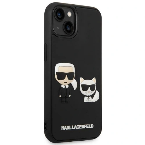 Kup Etui Karl Lagerfeld KLHCP14M3DRKCK Apple iPhone 14 Plus / 15 Plus fekete/hardcase Karl&Choupette Ikonik 3D - KLD1033 - {ean13} - Sklep Home Screen