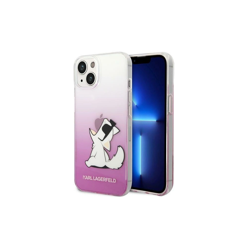 Etui Karl Lagerfeld KLHCP14MCFNRCPI Apple iPhone 14 Plus / 15 Plus hardcase różowy/pink Choupette Fun