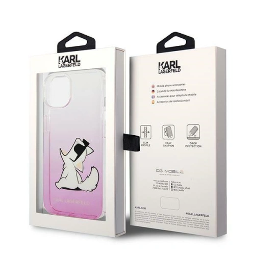 Kup Case Karl Lagerfeld KLHCP14MCFNRCPI Apple iPhone 14 Plus / 15 Plus Hardcase rosa/pink Choupette Fun - KLD1035 - {ean13} - Sklep Home Screen