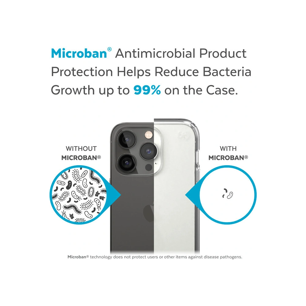 Etui Speck Presidio Perfect-Clear MICROBAN Apple iPhone 14 Pro Max (Clear)