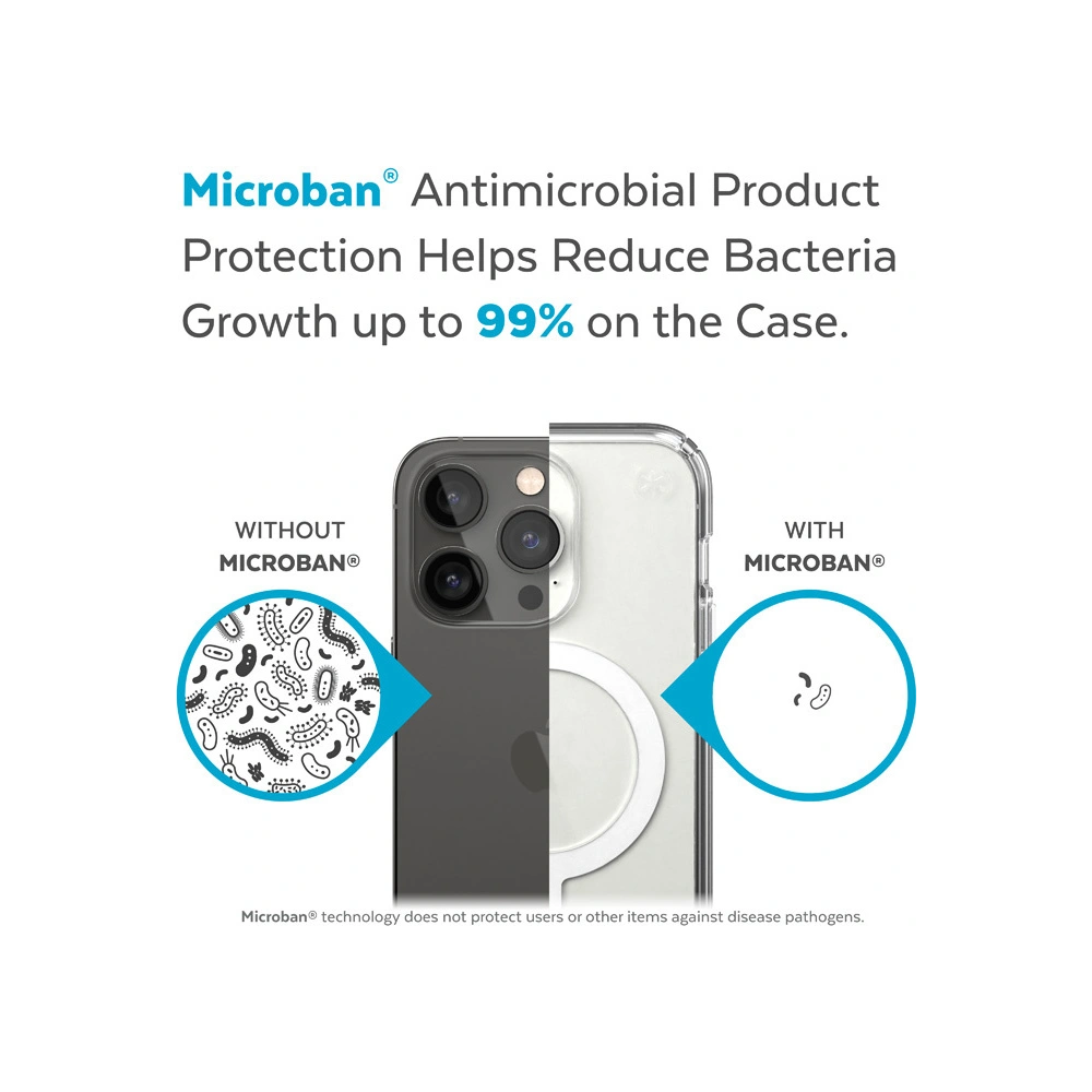 Etui Speck Presidio Perfect-Clear MagSafe MICROBAN Apple iPhone 14 Pro Max (Clear)