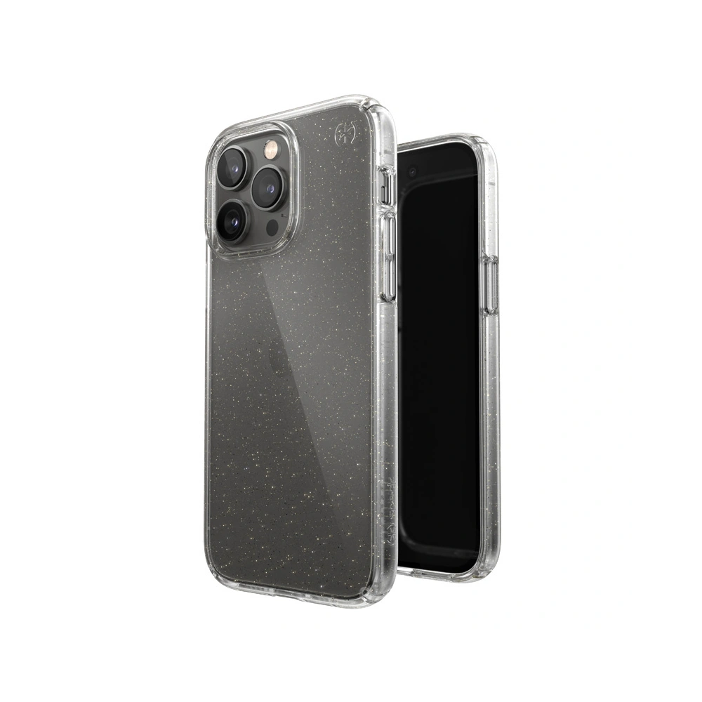 Etui Speck Presidio Perfect-Clear Glitter MICROBAN Apple iPhone 14 Pro Max (Clear / Gold Glitter)