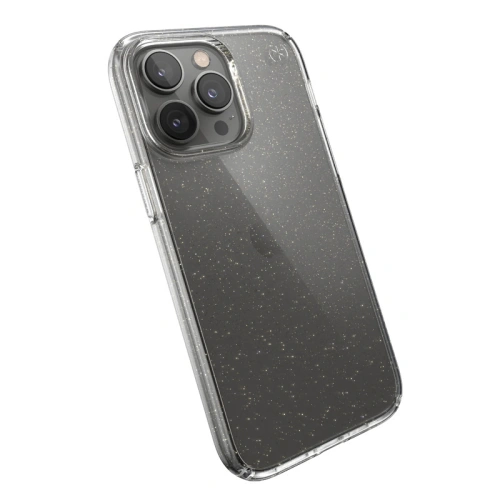 Kup Etui Speck Presidio Perfect-Clear Glitter MICROBAN Apple iPhone 14 Pro Max (Čiré / Zlaté třpytky) - SPK369 - {ean13} - Sklep Home Screen