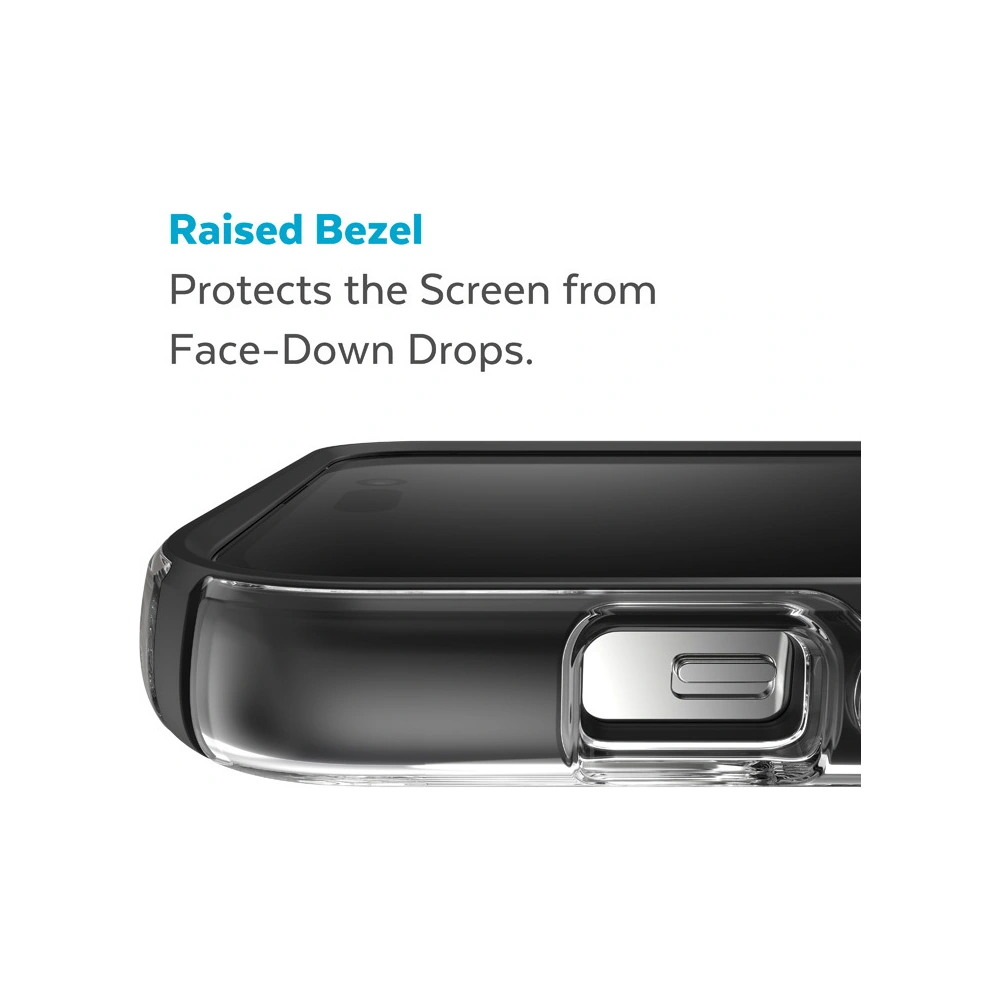 Etui Speck Presidio Perfect-Clear Impact Geometry MICROBAN Apple iPhone 14 Pro Max (Clear / Black)