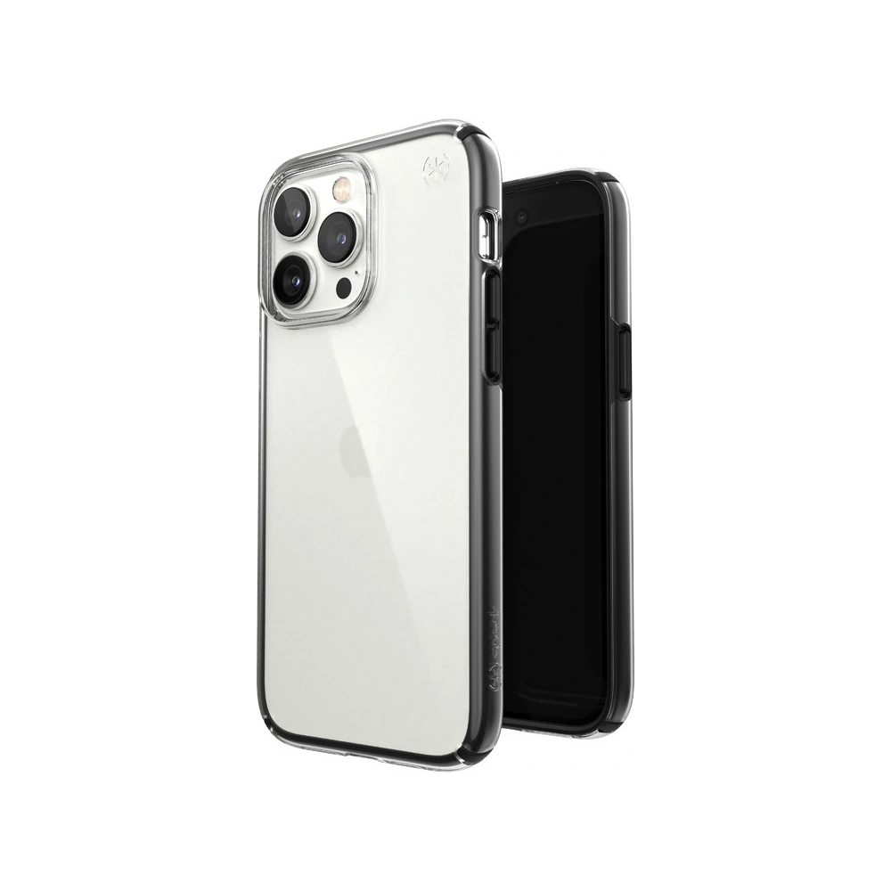 Etui Speck Presidio Perfect-Clear Impact Geometry MICROBAN Apple iPhone 14 Pro Max (Clear / Black)