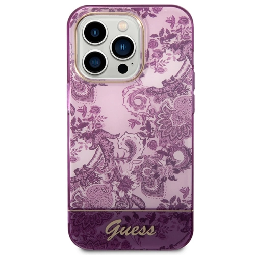 Kup Etui Guess GUHCP14LHGPLHF Apple iPhone 14 Pro fuchsie/fuchsie hardcase Porcelain Collection - GUE1972 - {ean13} - Sklep Home Screen