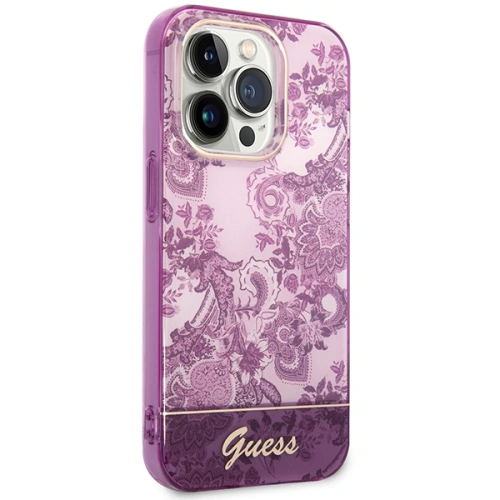 Kup Etui Guess GUHCP14LHGPLHF Apple iPhone 14 Pro fuchsie/fuchsie hardcase Porcelain Collection - GUE1972 - {ean13} - Sklep Home Screen