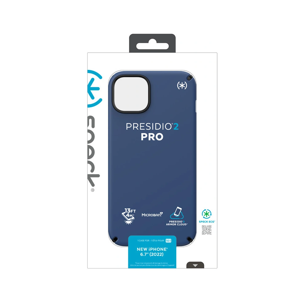 Etui Speck Presidio2 Pro MICROBAN Apple iPhone 14 Plus / 15 Plus (Coastal Blue / Black / White)