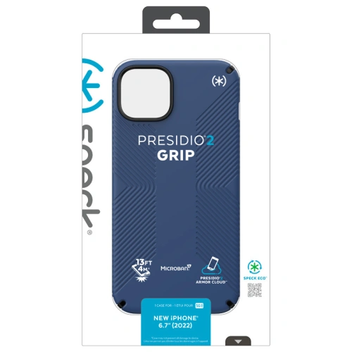 Kup Etui Speck Presidio2 Grip MICROBAN Apple iPhone 14 Plus / 15 Plus (Albastru costal / Negru / Alb) - SPK383 - {ean13} - Sklep Home Screen