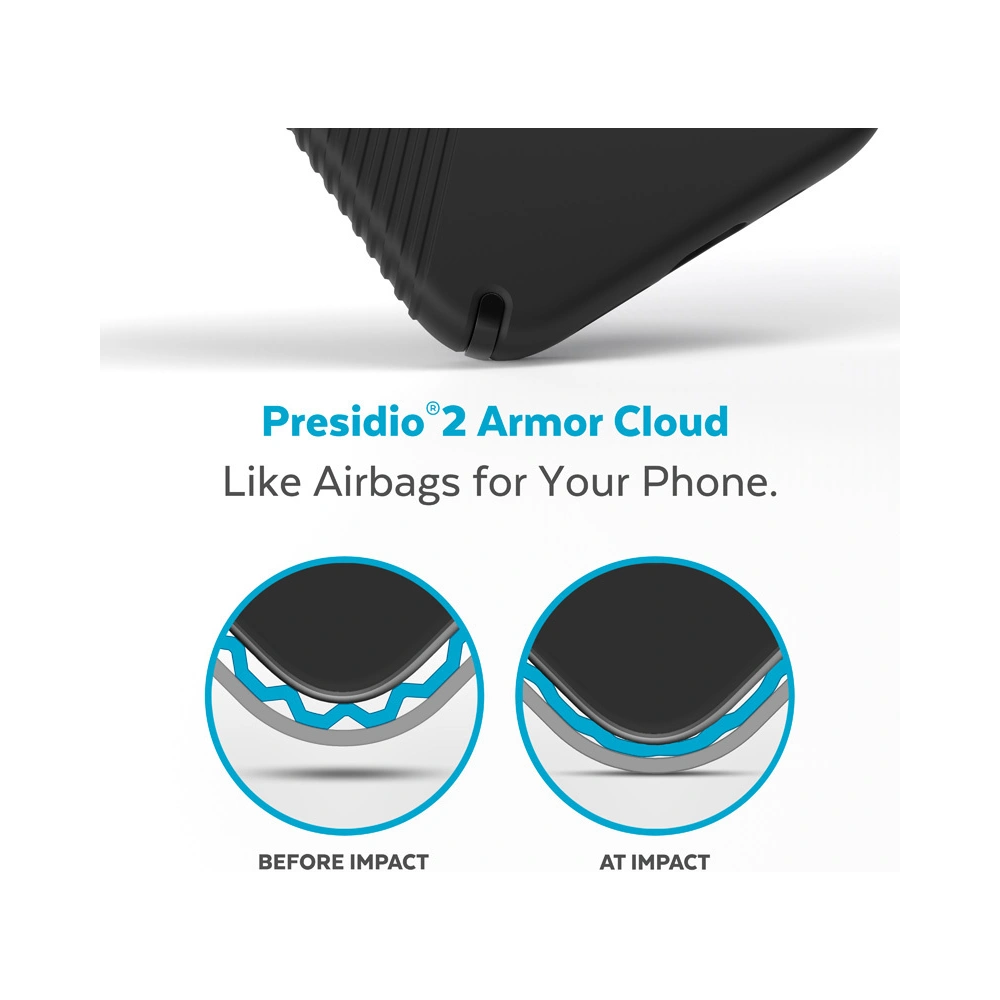 Etui Speck Presidio2 Grip MICROBAN Apple iPhone 14 Plus / 15 Plus (Black / Black / White)