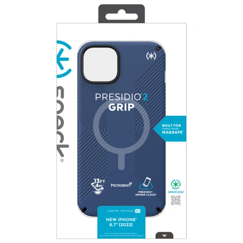 Kup Etui Speck Presidio2 Grip MagSafe MICROBAN Apple iPhone 14 Plus / 15 Plus (Albastru Costier / Negru / Alb) - SPK386 - {ean13} - Sklep Home Screen