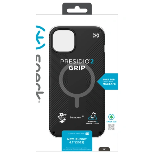 Kup Case Speck Presidio2 Grip MagSafe MICROBAN Apple iPhone 14 Plus / 15 Plus (Schwarz / Schwarz / Weiß) - SPK387 - {ean13} - Sklep Home Screen